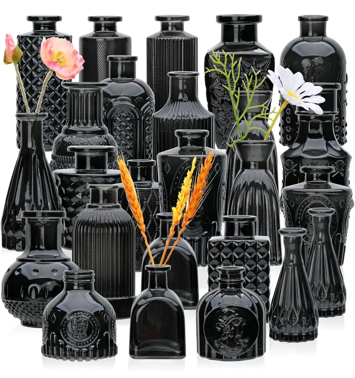 Black Bud Vases