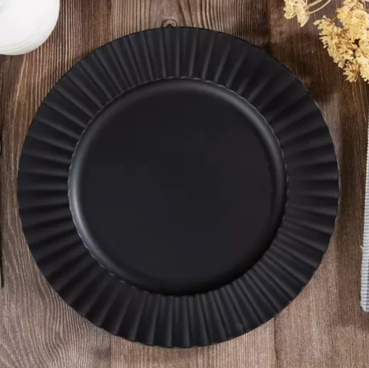 Mate Black Charger Plate 13"