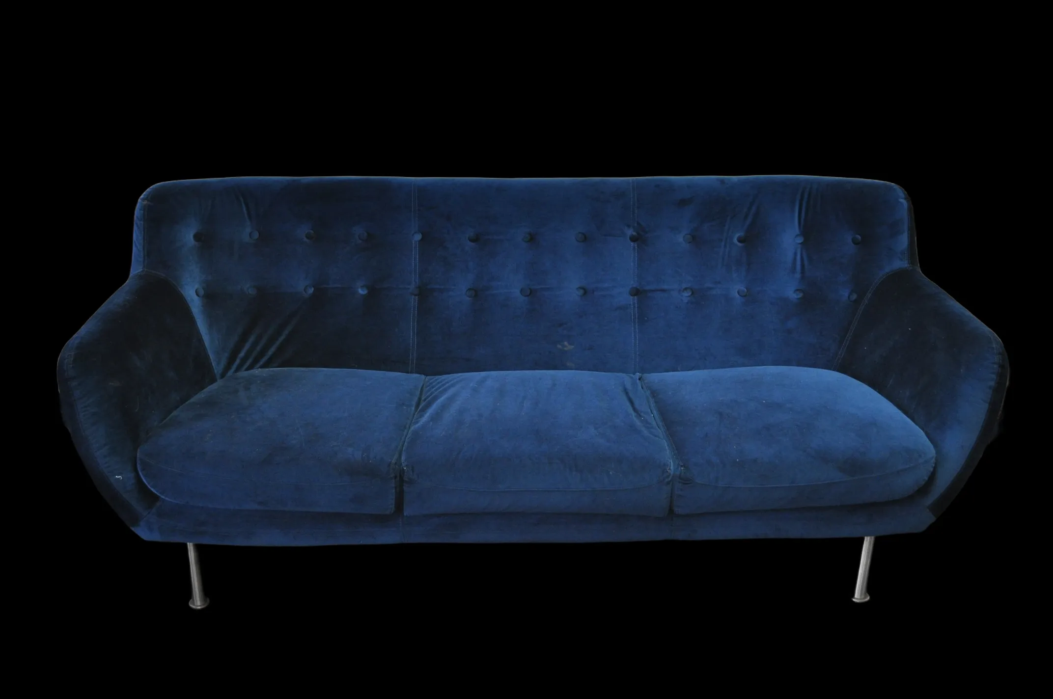 Blue Velvet Couch