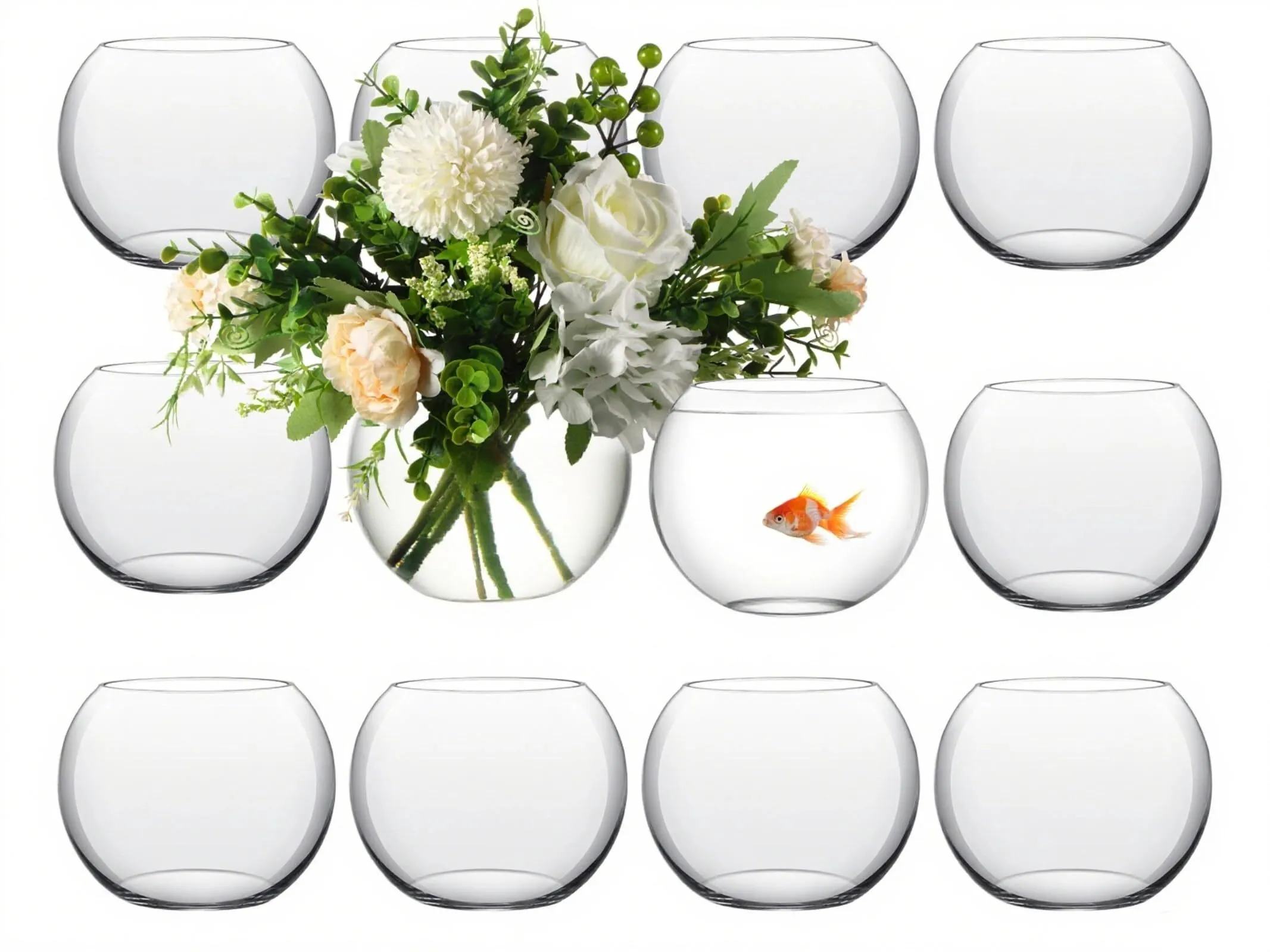 Medium Glass Bowl Vase