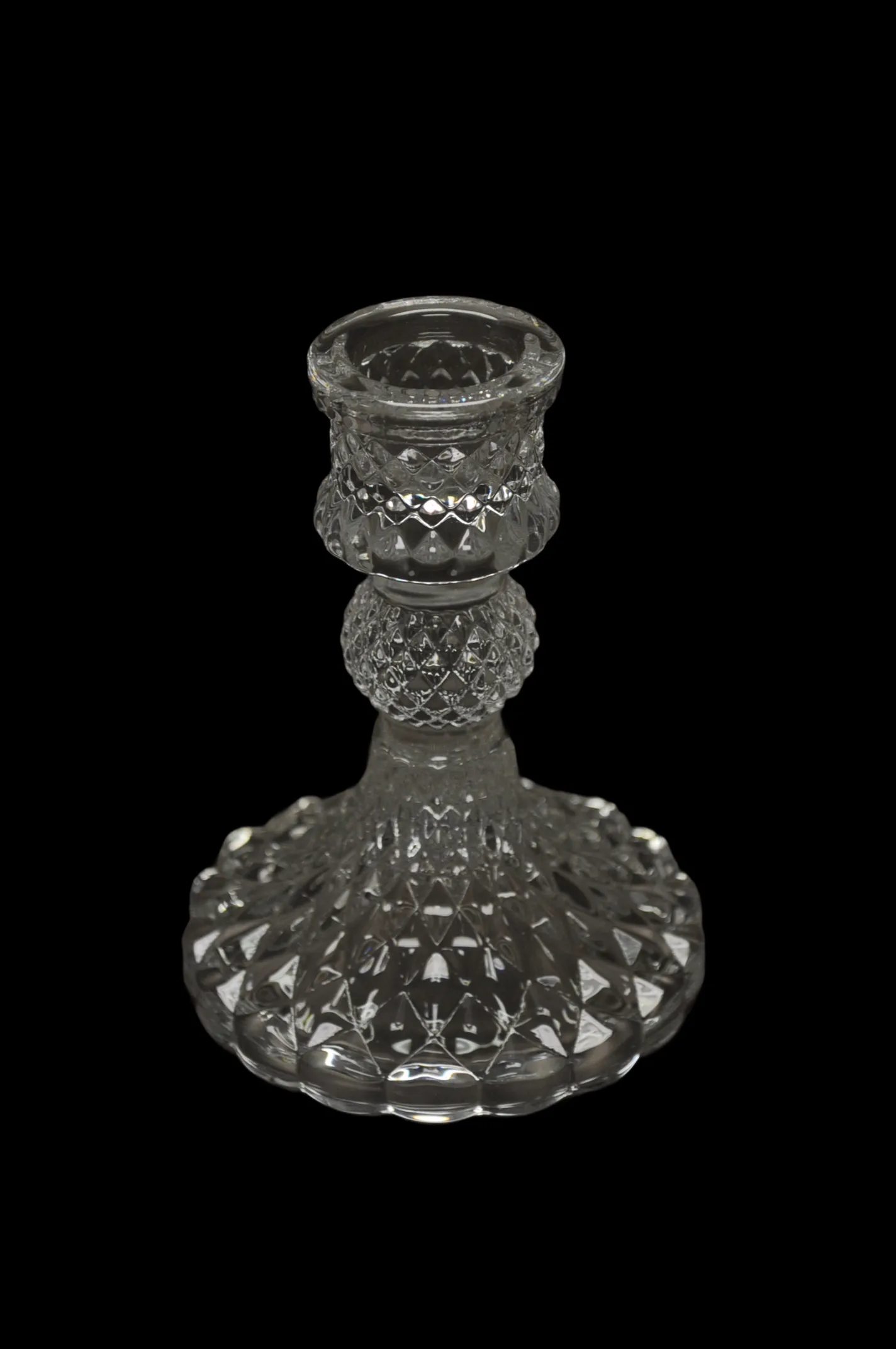 CLR Crystal Diamond Candlestick Holder