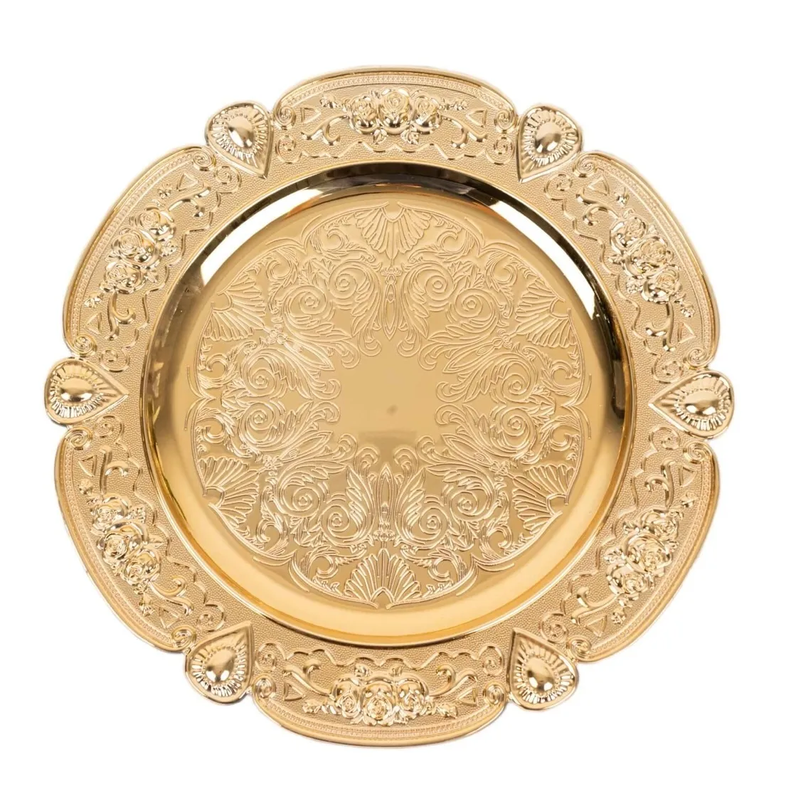 Gold Embossed Charger Plates