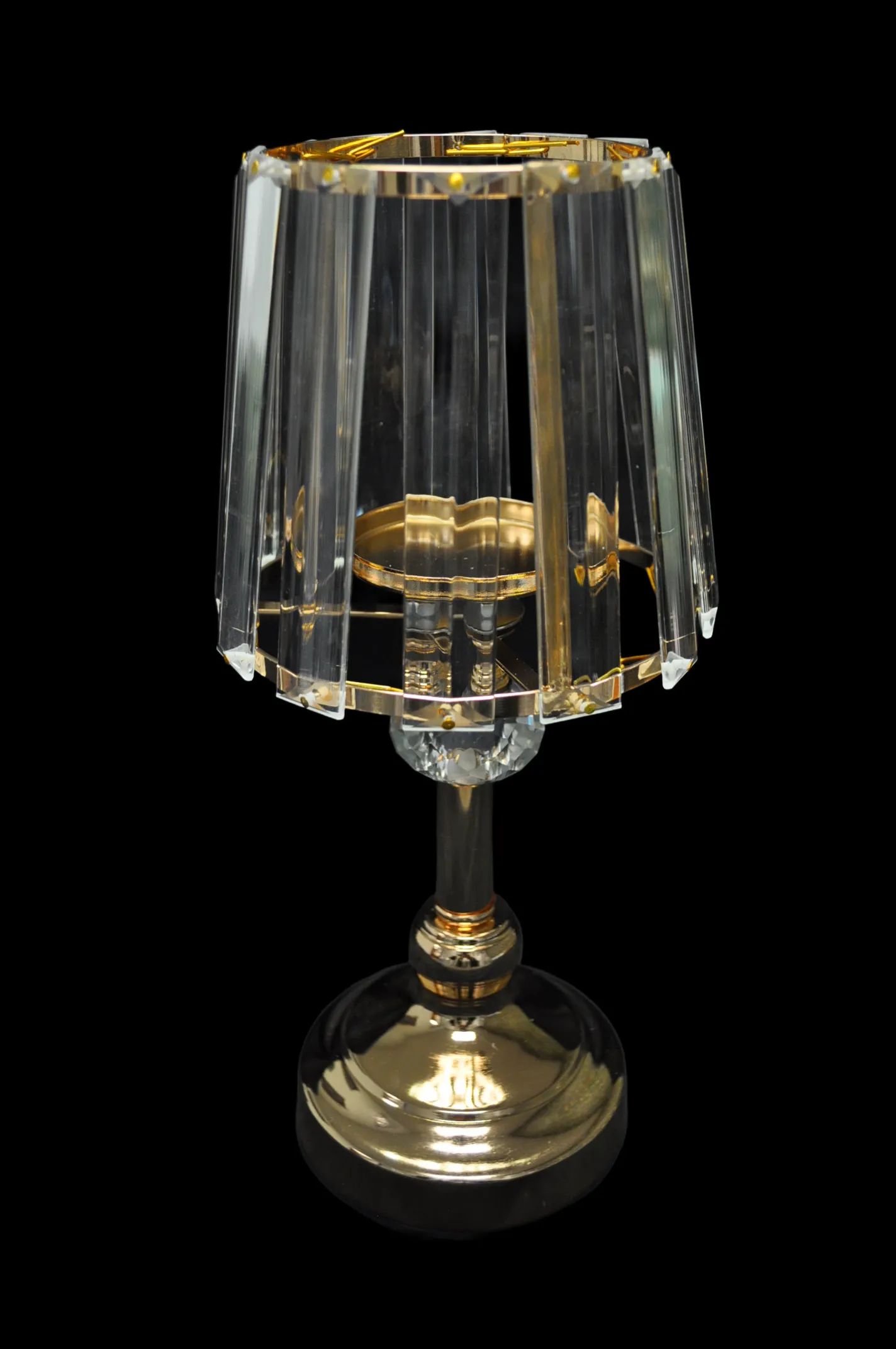 Gold/CLR Lantern Candle Holder