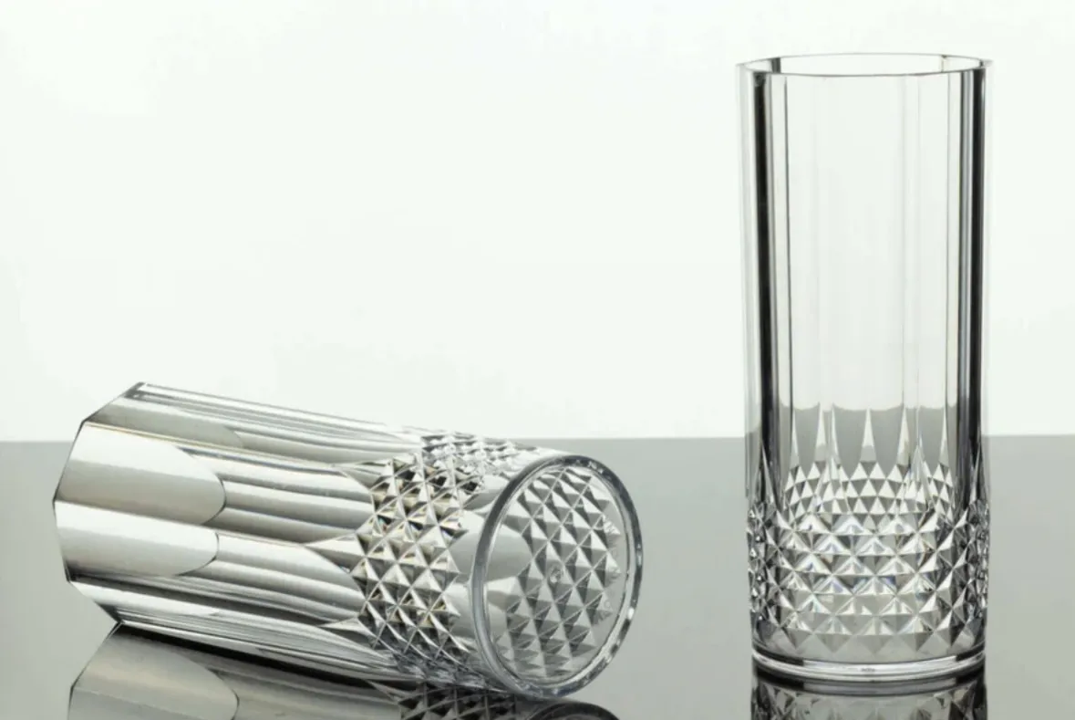 Plastic Diamond Highball Glass