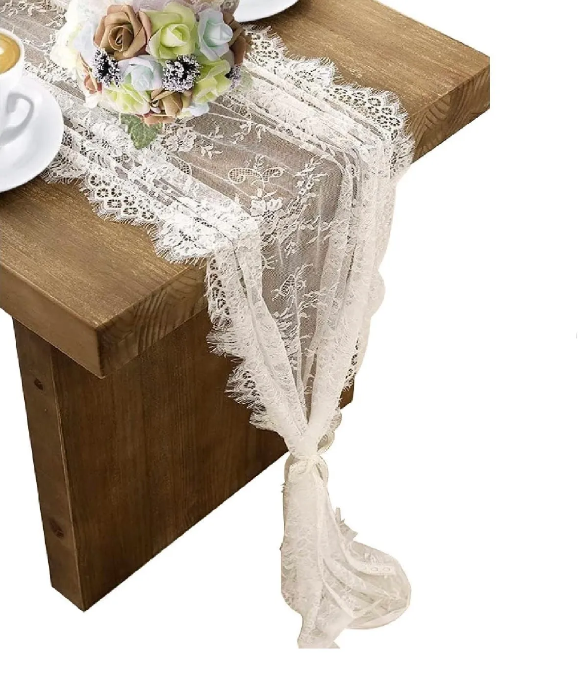 Ivory Lace Table Runner