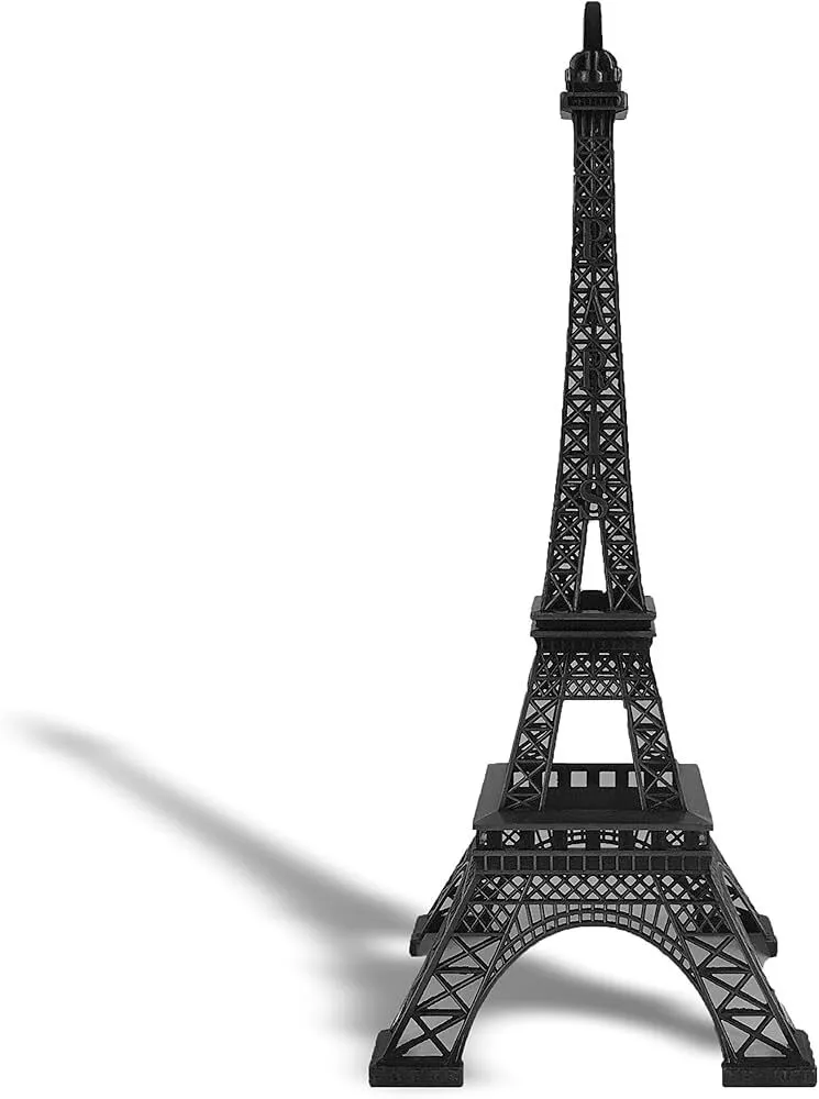 15" Black Eiffel Tower