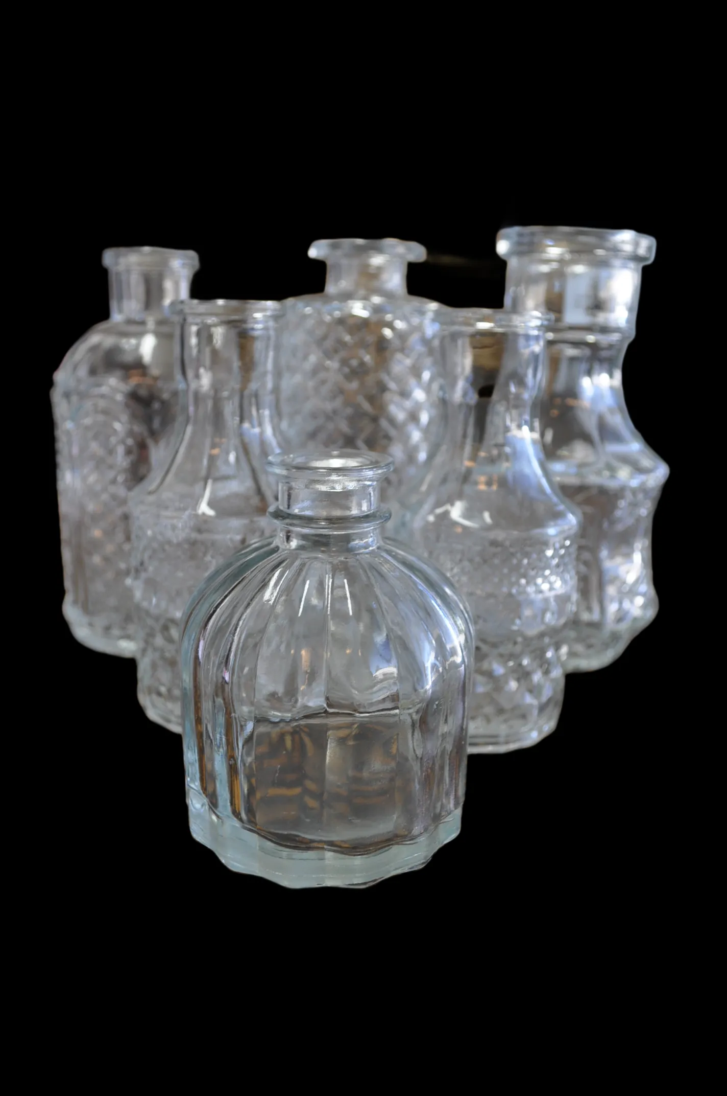 Mixed Clear Bud Vases