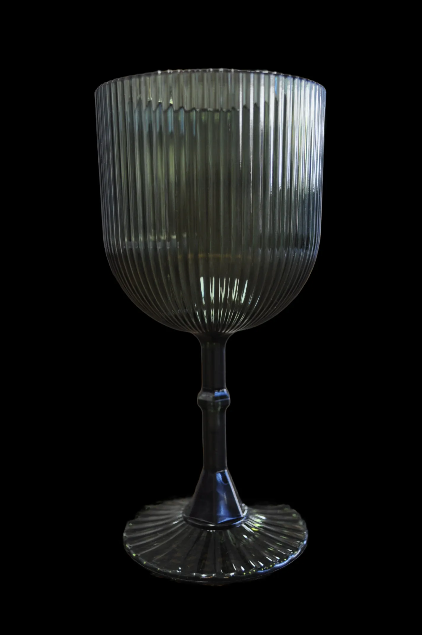 Hunter Green Plastic Goblet