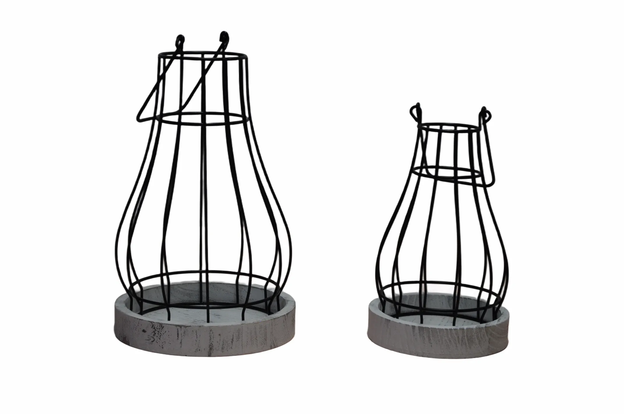 Black Wire Lanterns
