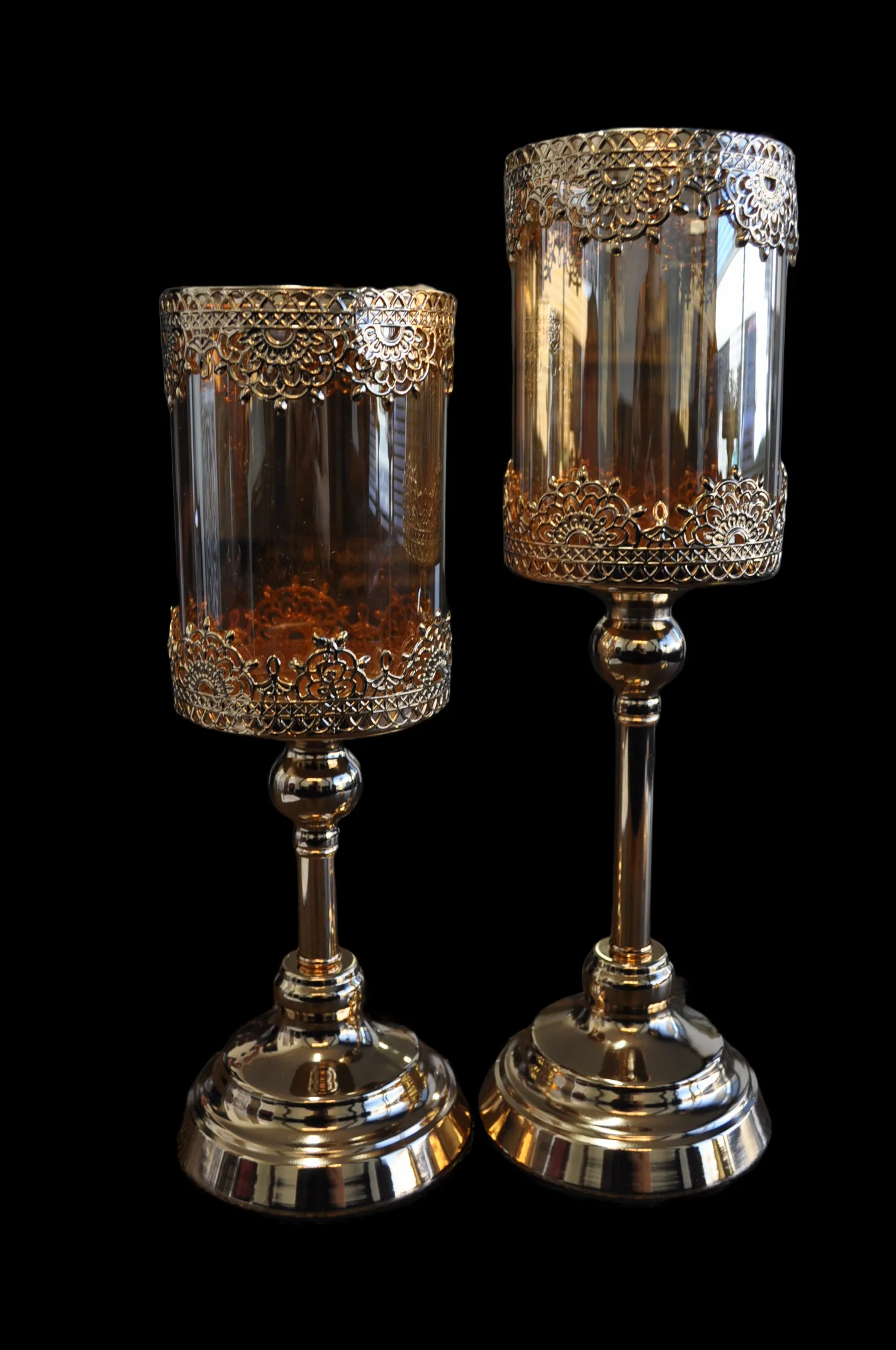 Fancy Gold Lamp Candles