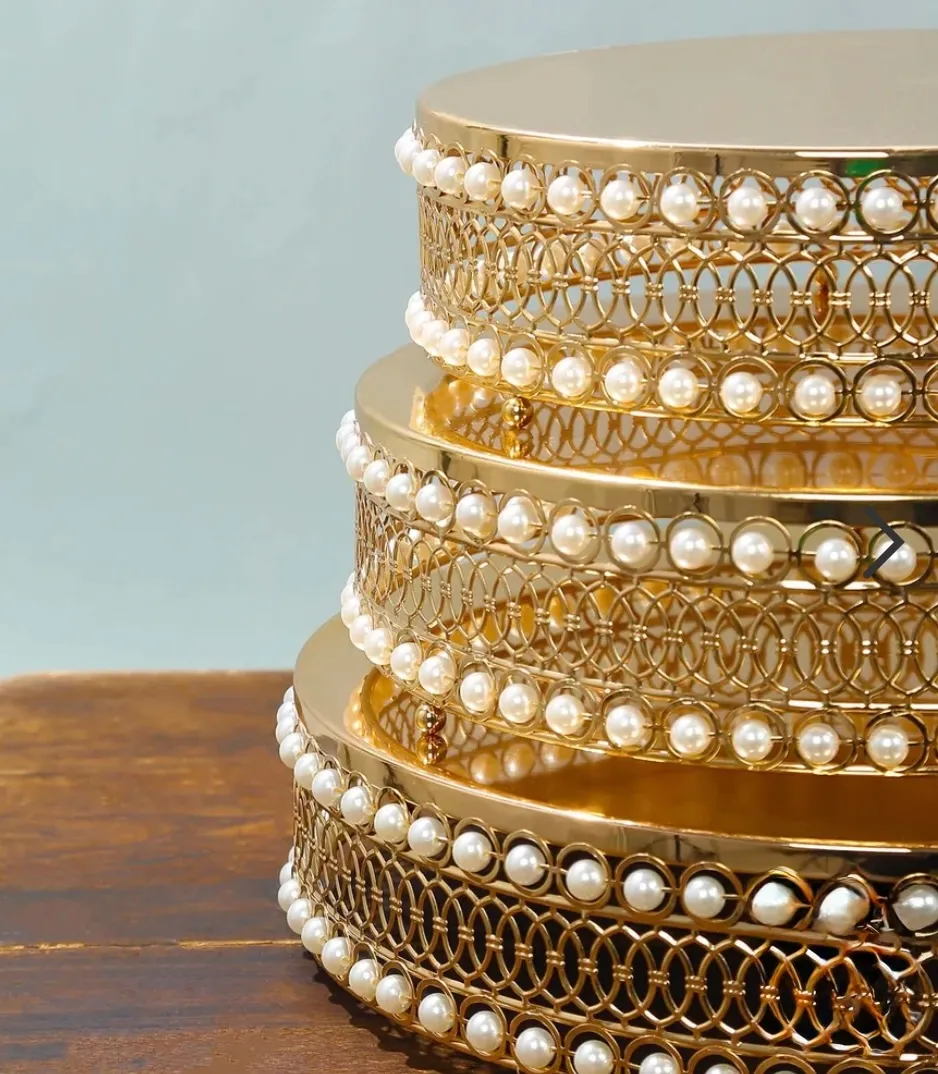 Gold Pearl Cake/Dessert Stand