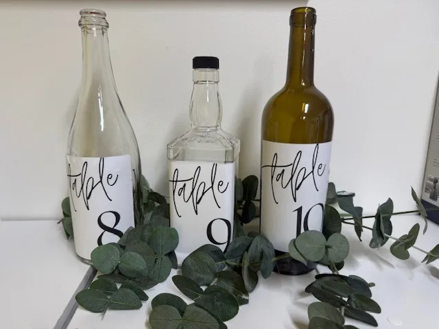 Bottle Table Number Style #3