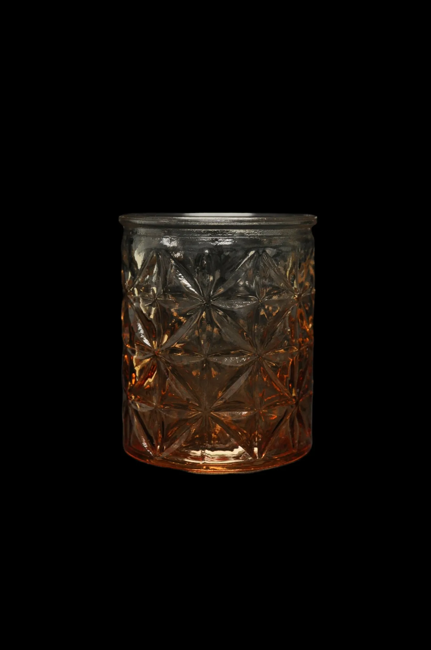 Amber Ombre Votive Jar Tea Light Holders