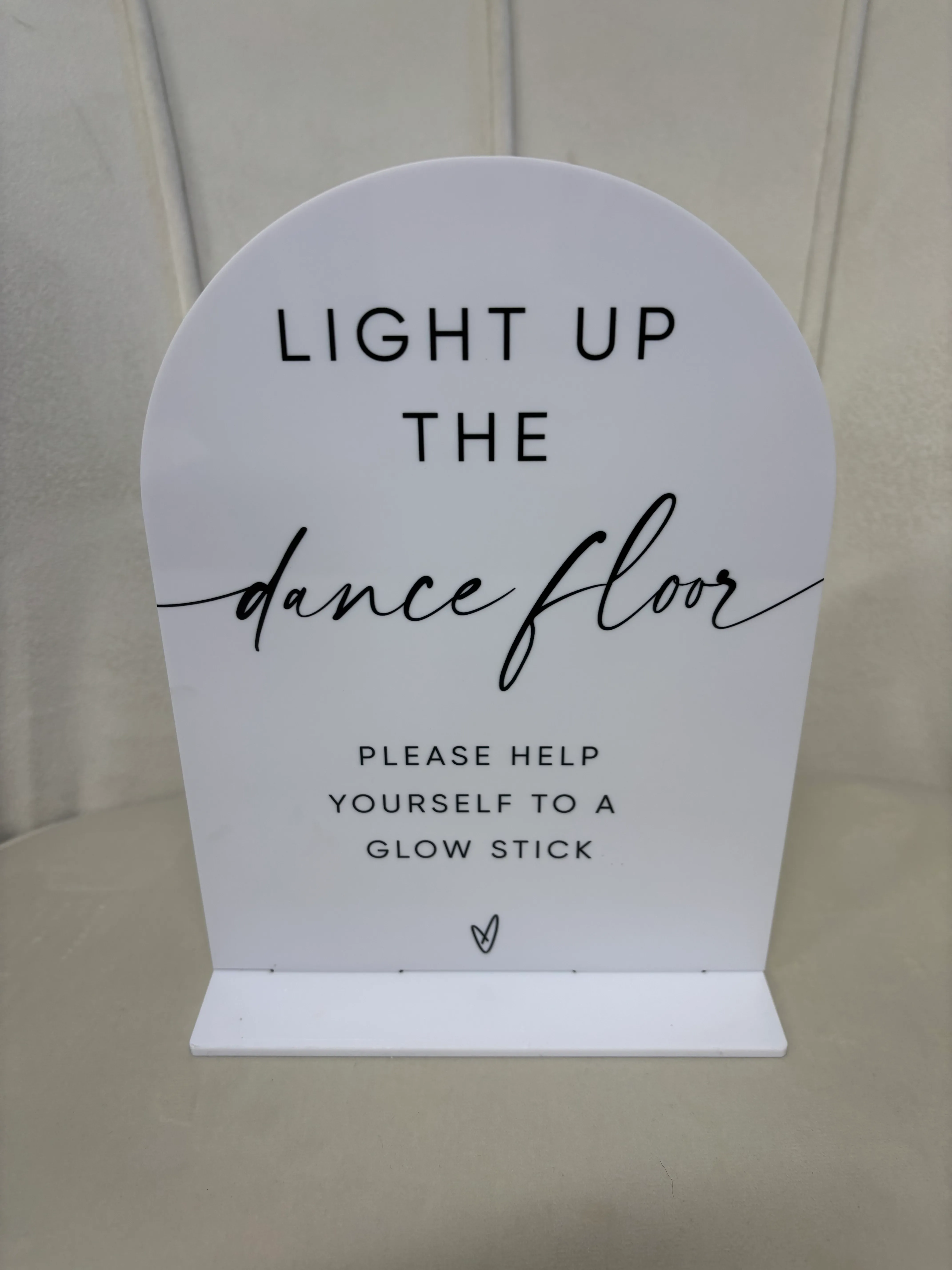 Glow Stick Dance Floor Sign