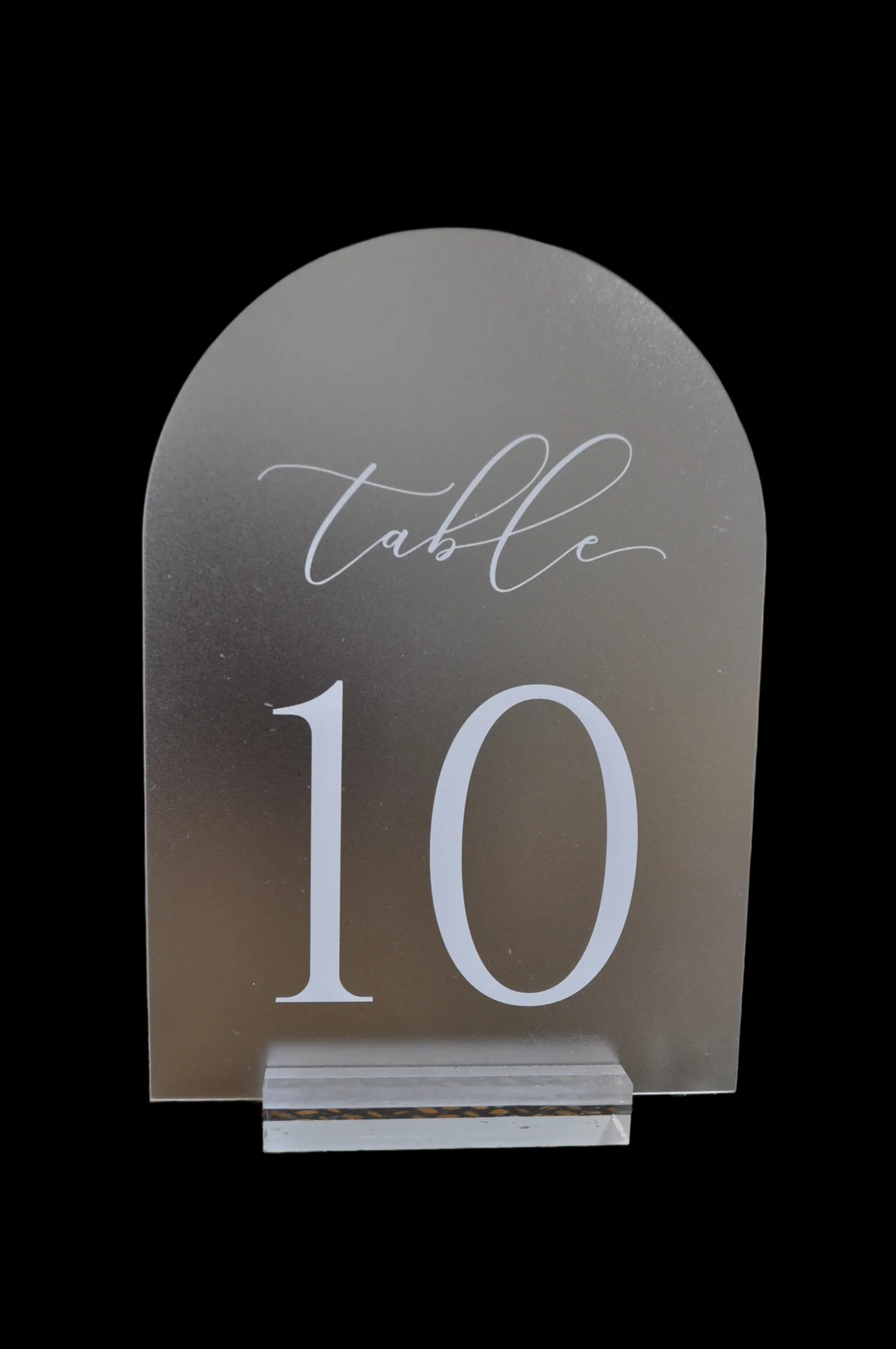 Frosted Acrylic Table Numbers (#1-20)