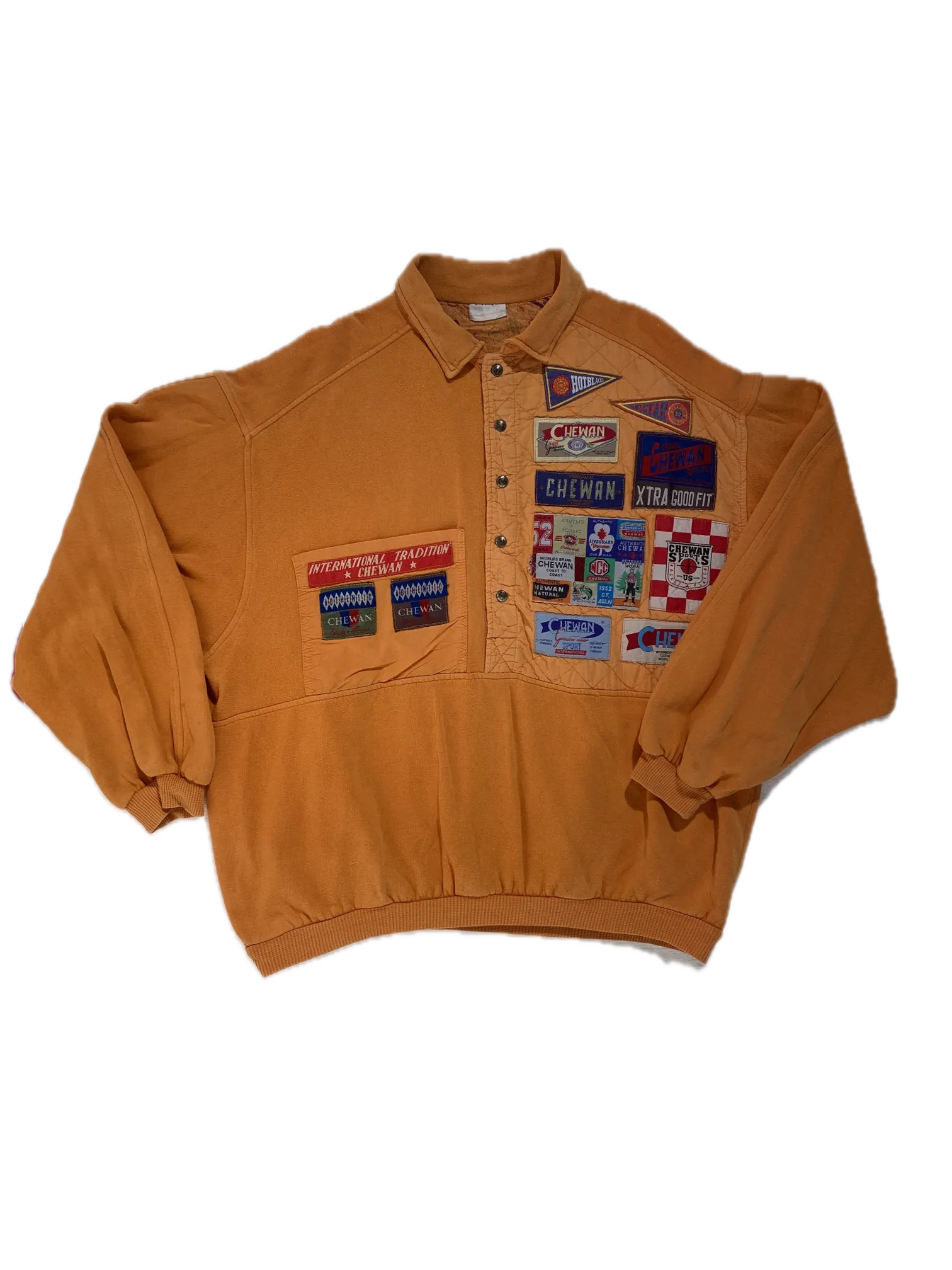 VINTAGE crewneck polo (M)