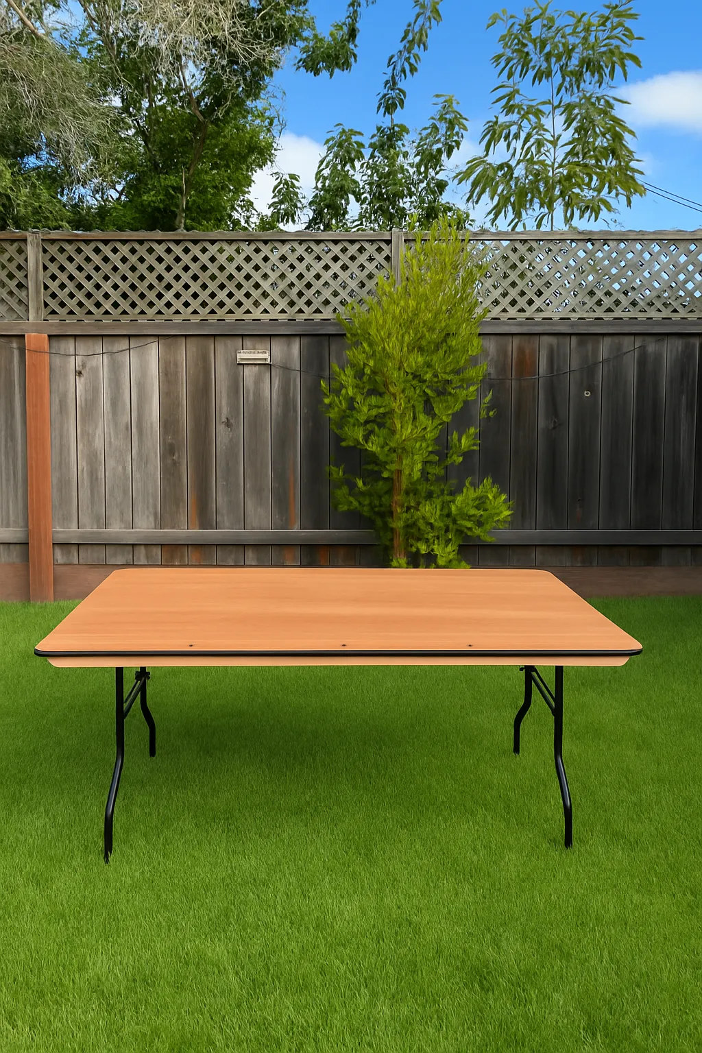 Rectangular Wood Table - 6 ft x 3 ft