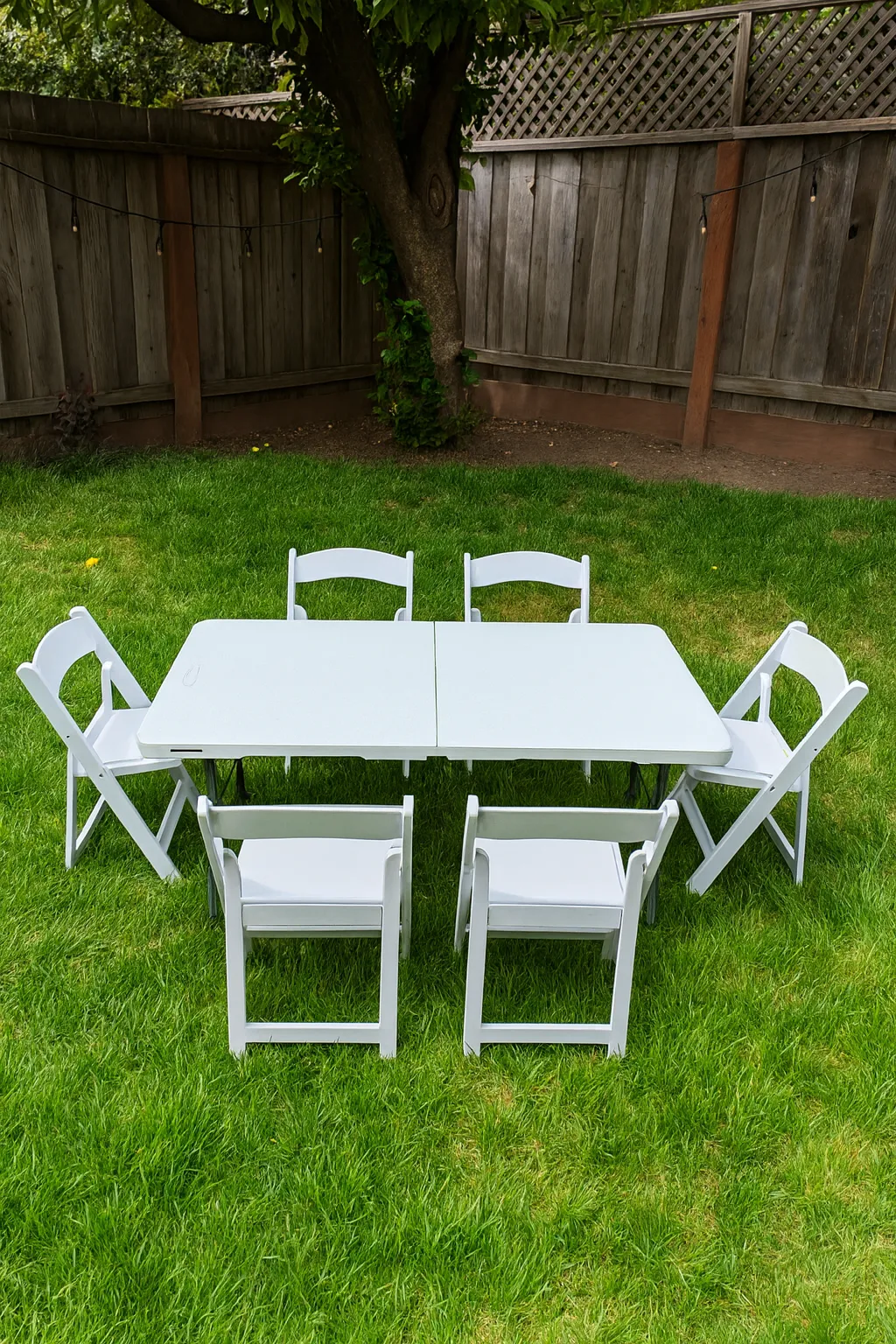 4ft Plastic Folding Table with Adjustable Height