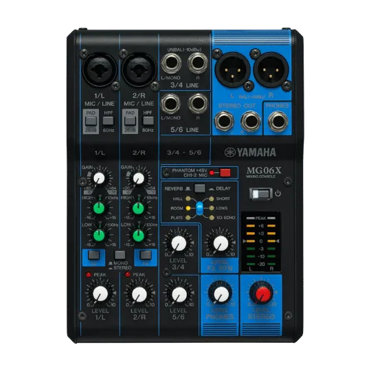 6 Channel Yamaha Mixer