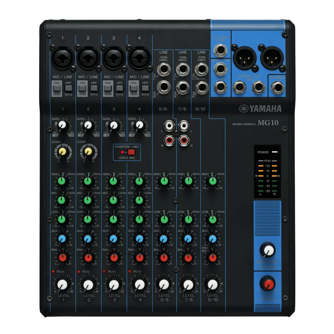 10 Channel Yamaha Mixer