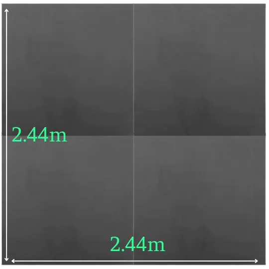 Stage - Square - 2.44m x 2.44m - With Legs