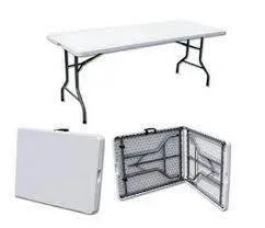 6ft White Rectangular Tables