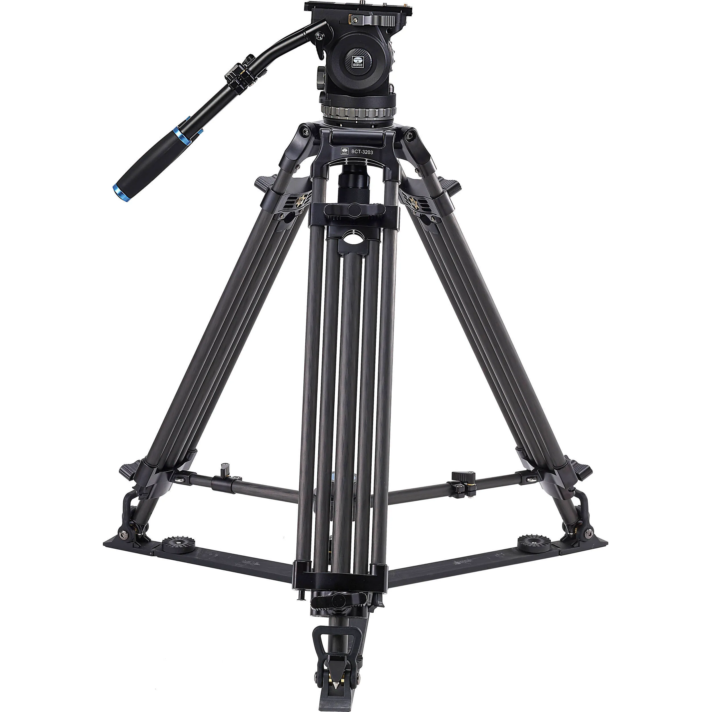 Sirui VHS18 Fluid Head with BCT-3203 Carbon Fiber Video Tripod
