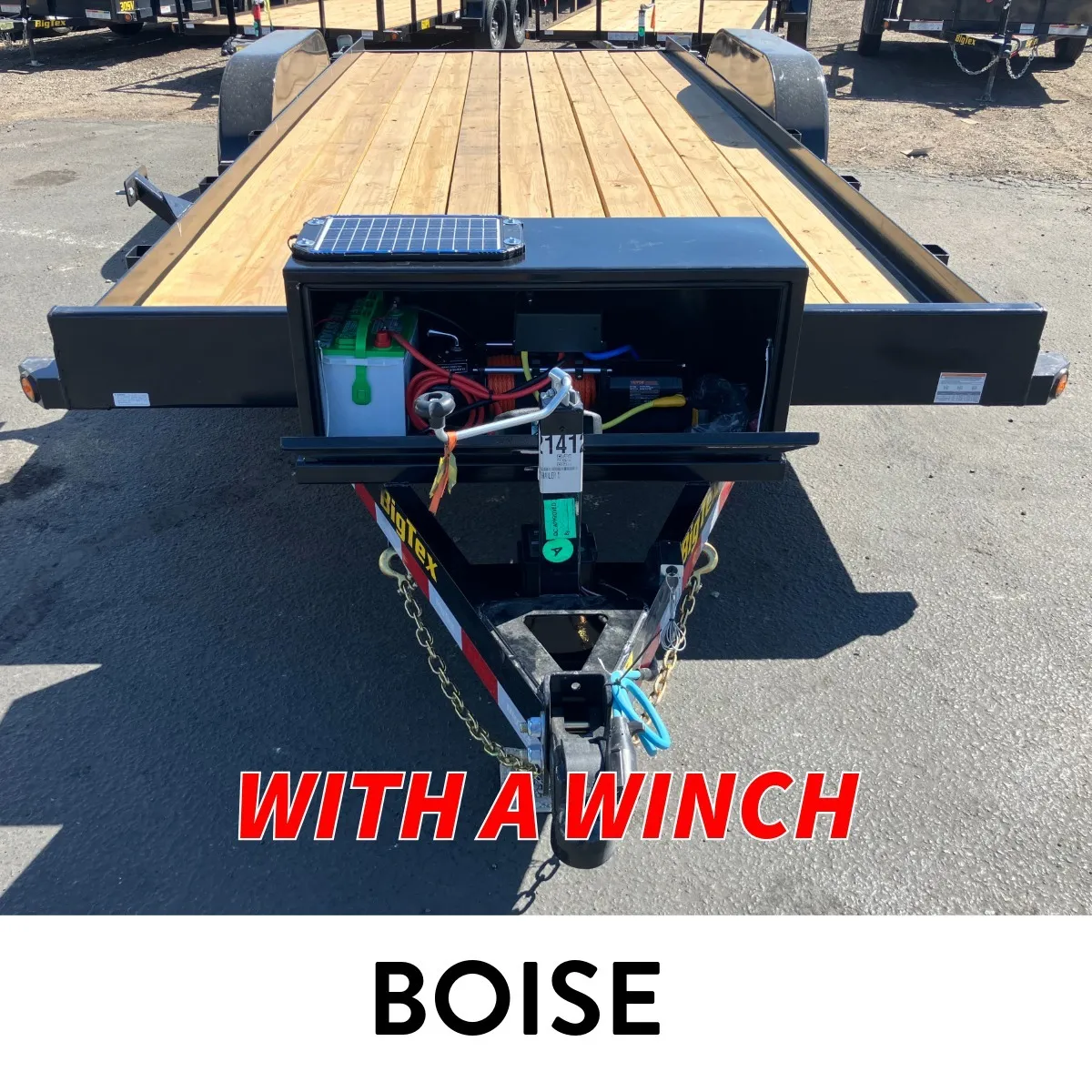 #C5 (BOISE) 18FT FLATBED CAR HAULER W/ WINCH
