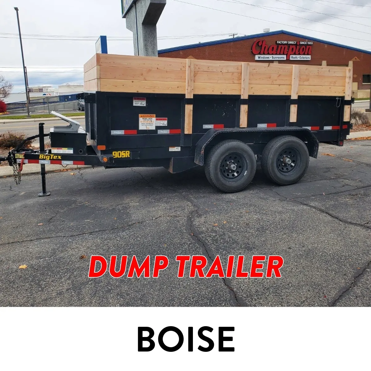 #D4 (BOISE) 6X12 DUMP TRAILER