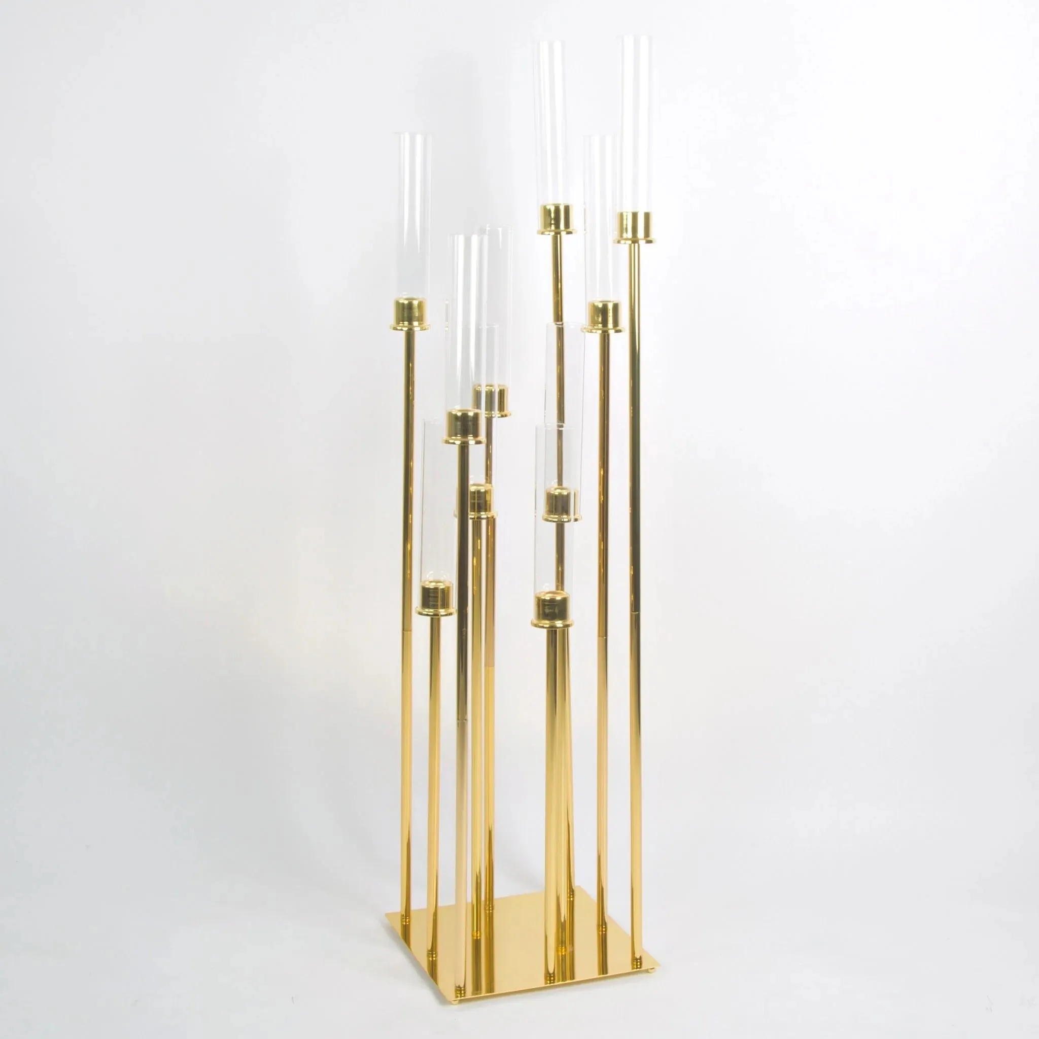 10- Arm Golden Candelabra Holder 
