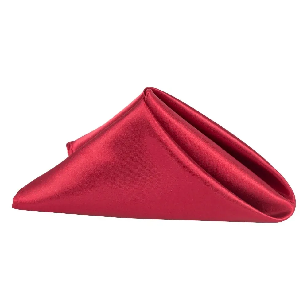 Red Satin Napkin 20 X 20