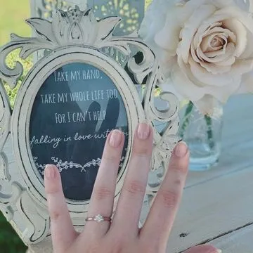 Vintage Frame "TAKE MY HAND, TAKE MY WHOLE LIFE TOO"