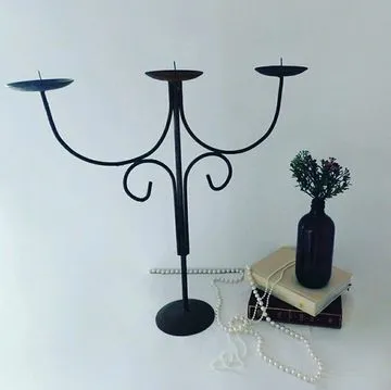 Candelabra Rusted Vintage 3 Pronged