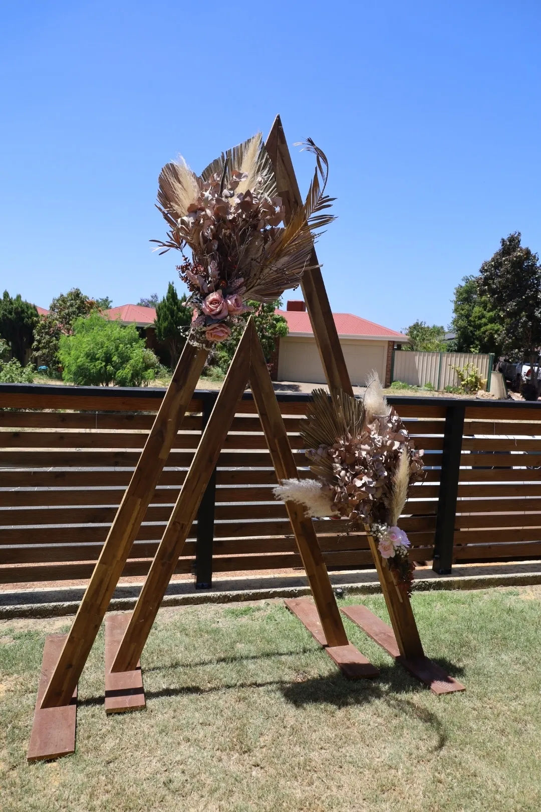 Double Triangle Arbour