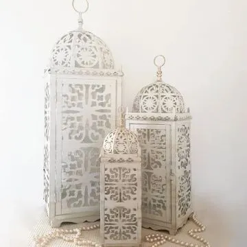 Moroccan White Lanterns