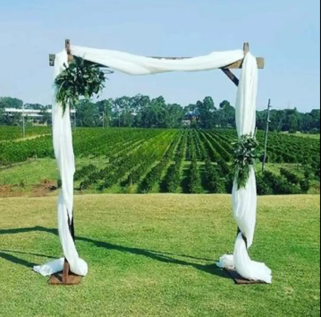 White Chiffon for Arbour Draping