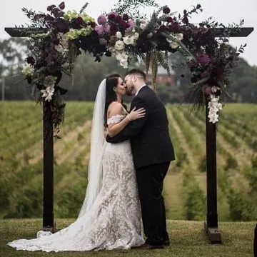 Dark Wooden Rustic Arbour