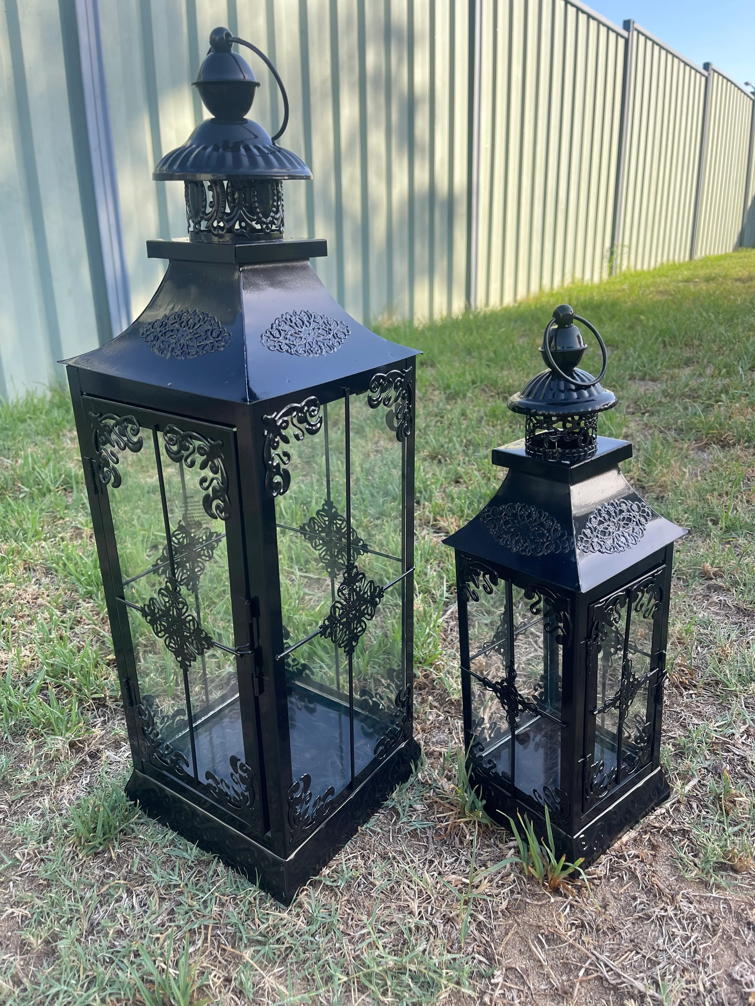 Black Lantern Candle Holder