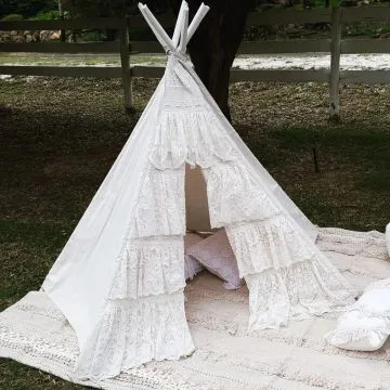 Ruffled Lace Tee Pee