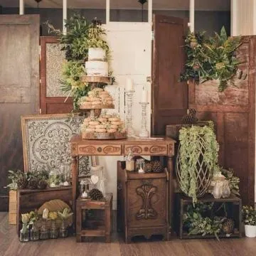 Vintage Wooden Door Backdrop