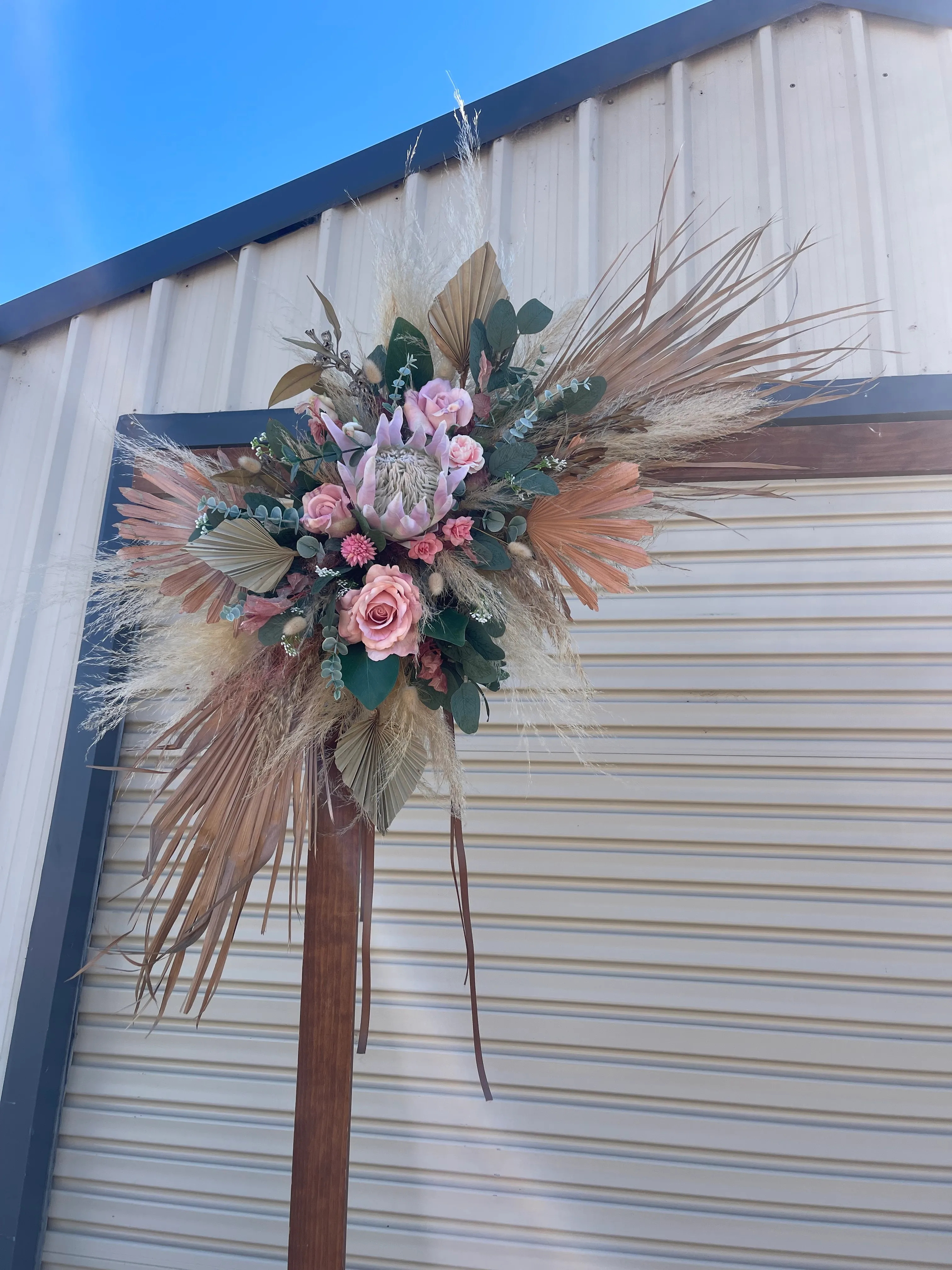 Large Natural, Pink, Green & White Arbour Florals