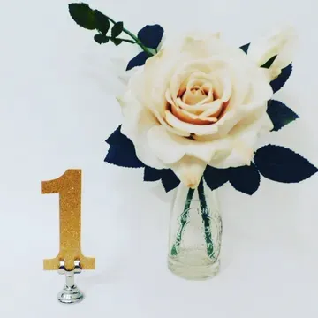 Table Number Holder, Silver