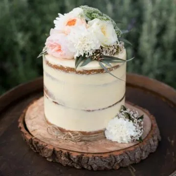 Wood Slice Cake Stand