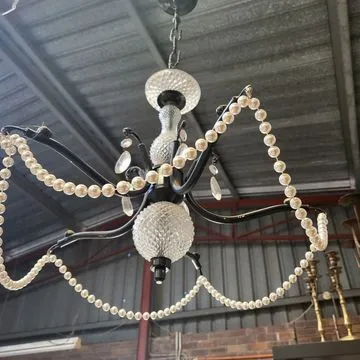 Vintage Chandelier Black