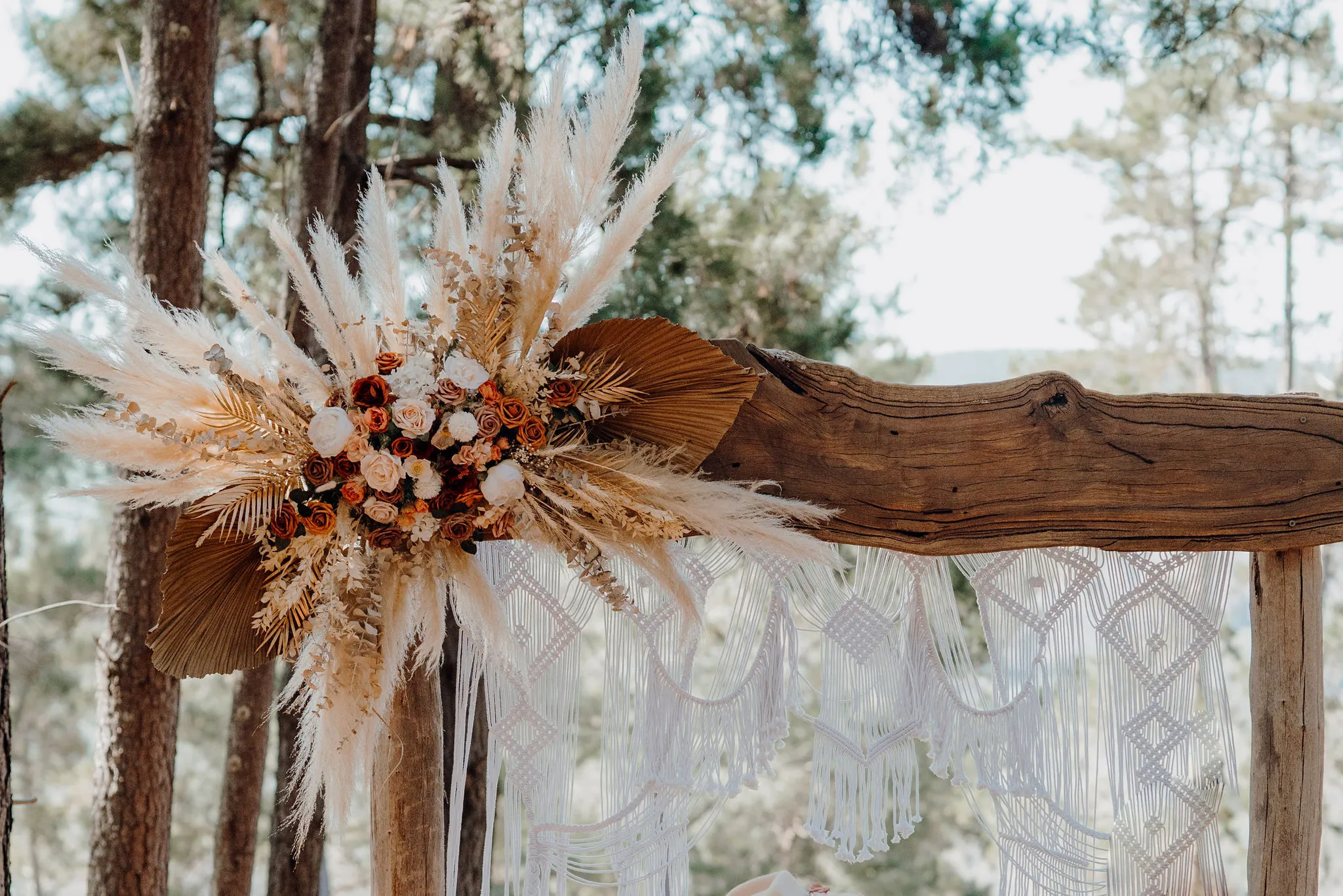 Preserved Arbour Florals- Pampas, Rust & Cream