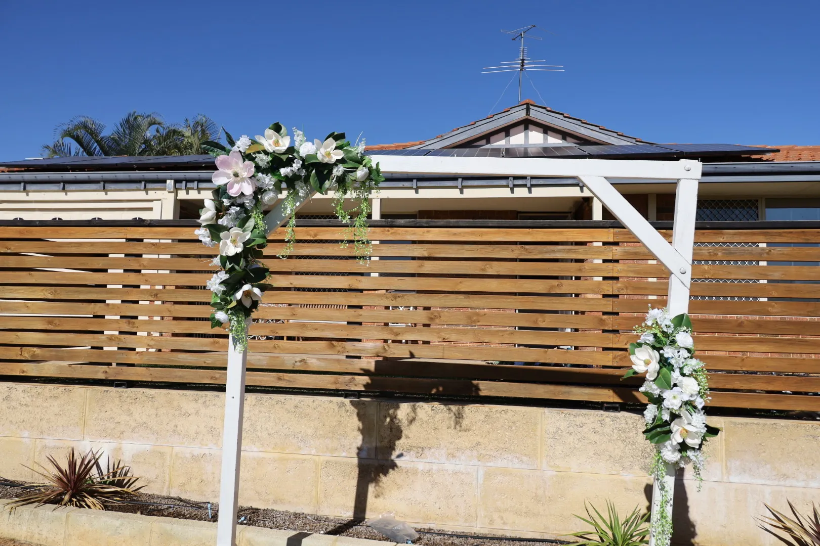 Classic White and greenery Arbour Florals (2 pieces)