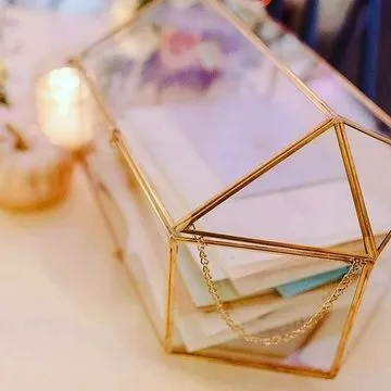 Gold and Glass Conservatory Style Wishing Well