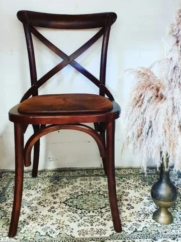 Wood Cross Frame Chair