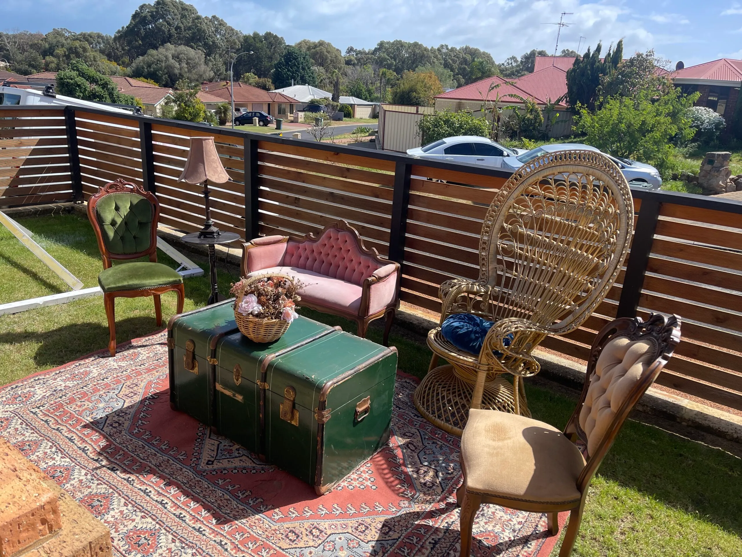 Large Travel Trunk- Green