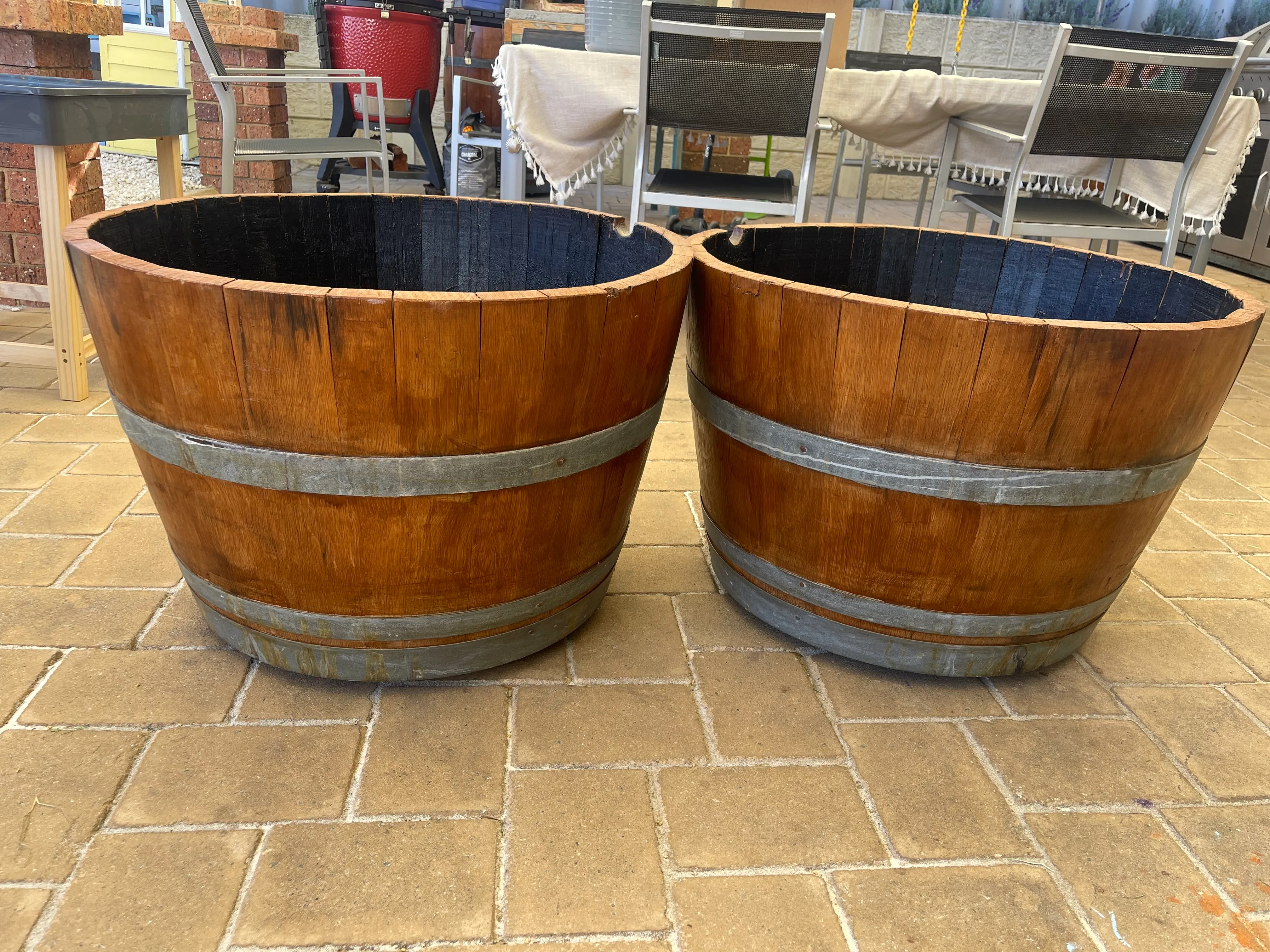 Half Wine barrels